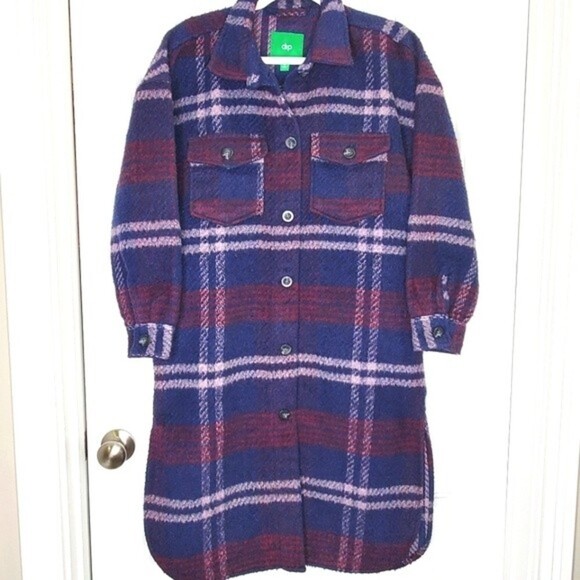 Gorgeous Long Plaid Shacket - Ready for Fall 🍁 - Sz XSmall - Picture 1 of 11